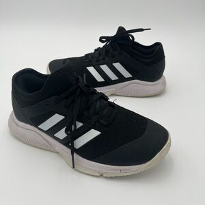 Adidas Women's Size 6.5 Black Court Team Bounce Volleyball Shoes Sneakers Sporty